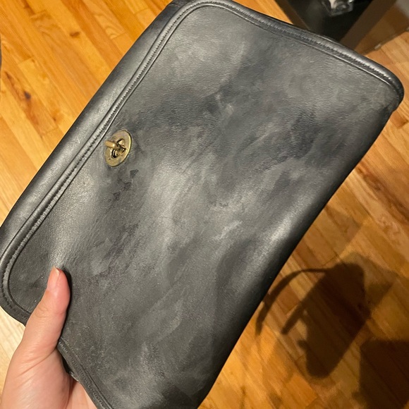 Vintage City Camera Pebbled Grain Leather 9812 Messenger Crossbody 90’s Minty - Picture 15 of 16